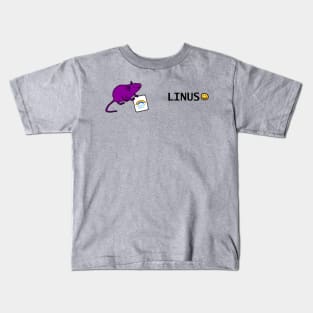 Linus and Purple Rat Essential Worker Rainbow Kids T-Shirt